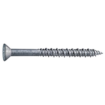 Midwest Fastener Masonry Screw, 1/4" Dia., Flat, 2 3/4 in L, 410 Stainless Steel 50 PK 54564